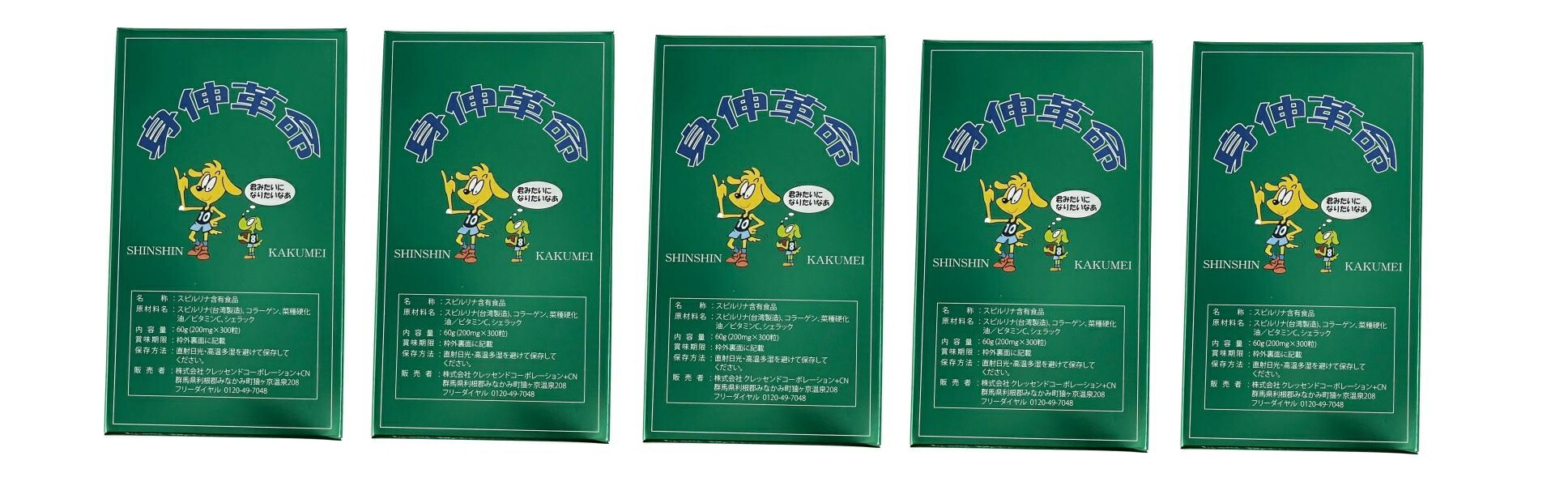 NEW 身伸大変革 300粒 5個書き割り