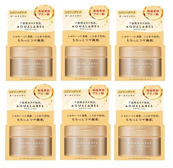 アクアレーベル オールインワン スペシャルジェルクリームEX モイスト 90g 資生堂 Shiseido Aqualabel-6個セット｜MTSHOP2018 7,862円