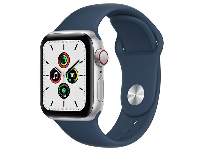 Apple ウェアラブル先っぽ・スマートウォッチ Apple Watch SE GPS+Cellularひな形 40粍 MKQV3J/A [アビスブルースポーツバンド] 【送りとどけるカテゴリー化A】