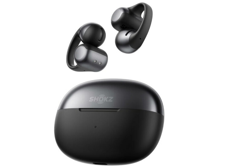 Shokz OpenComm2 SKZ-EP-000022 ブラック イヤホン ブルートゥースイヤホン 耳かけ型 骨伝導 OpenComm2 Black SKZ-EP