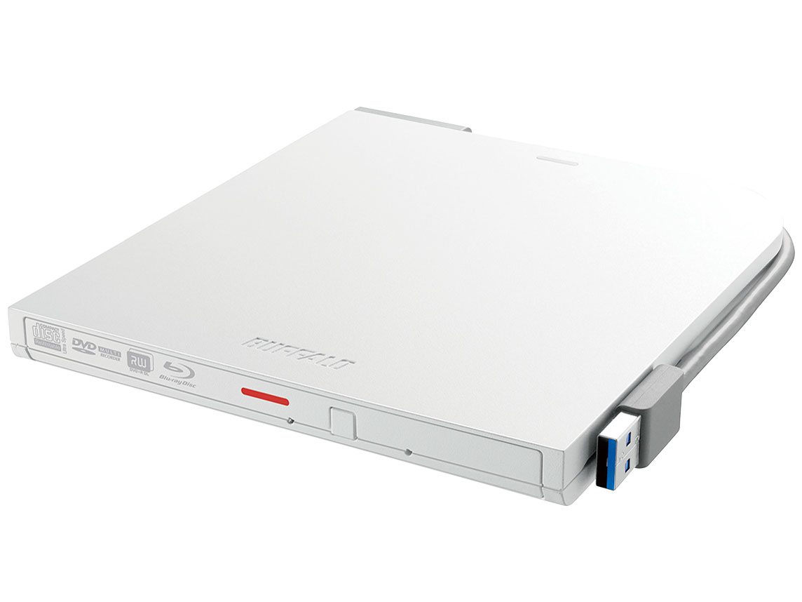BUFFALO バッファロー ブルーレイドライブ BRXL-PTV6U3-WHB [ホワイト] バッファロー USB3.2(Gen1)対応 ポータブルBD 書込ソフト添付 ホワイト【配送種別A】｜MTTストア　店