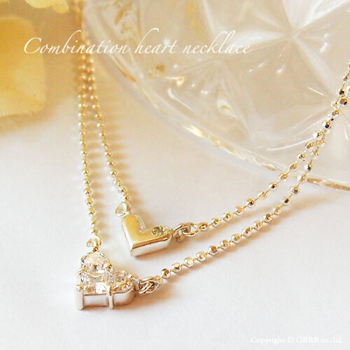 楽天市場】2連ネックレス ピンク シルバー ゴールド 月 星 2連