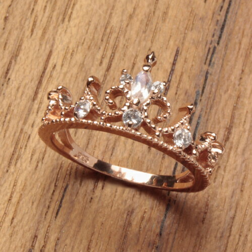 未使用保管品　プリンセスダイアナ　ティアラのデザインリング　フランクリンミント 未使用保管品 プリンセスダイアナ ティアラのデザインリング