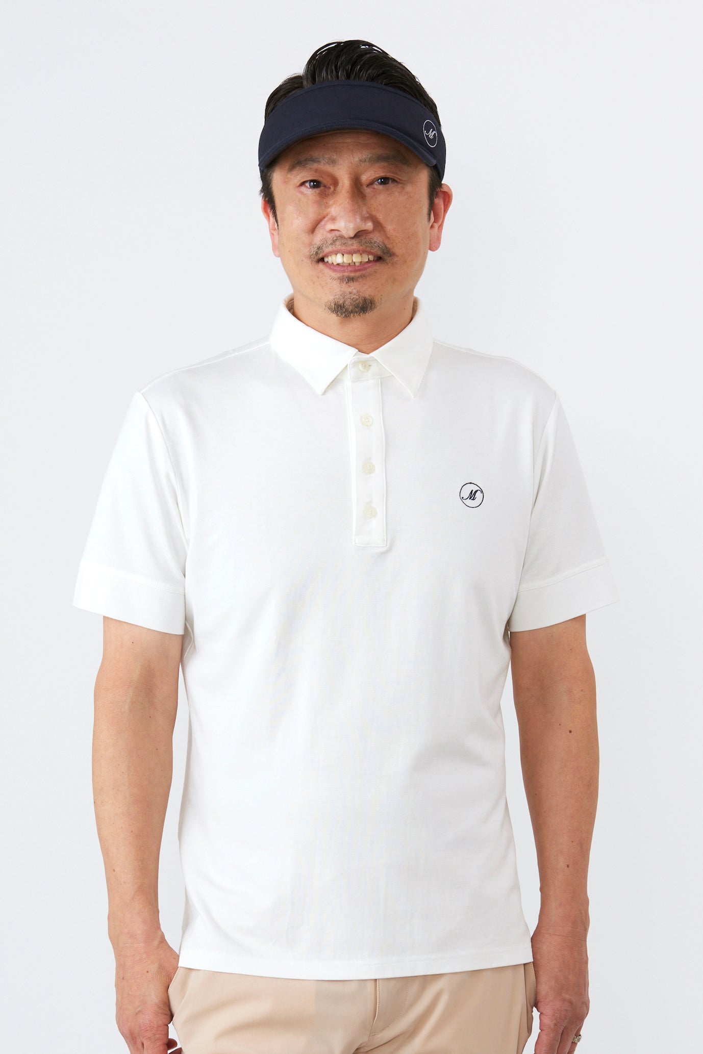 [MU SPORTS] ゴルフ メンズ 半袖ハイテンションベーシックシャツ 半袖ポロ（風） 御機嫌翦断応力原料品 着心地人並み外れた 伸ばすこと 分かりやすい 雅びやか 白いこと ベージュ 米国海軍 大きさ48/50/52 700J1000 差し上げ物 差し上げ物！ON/OFF問わず放射能する全能個条！