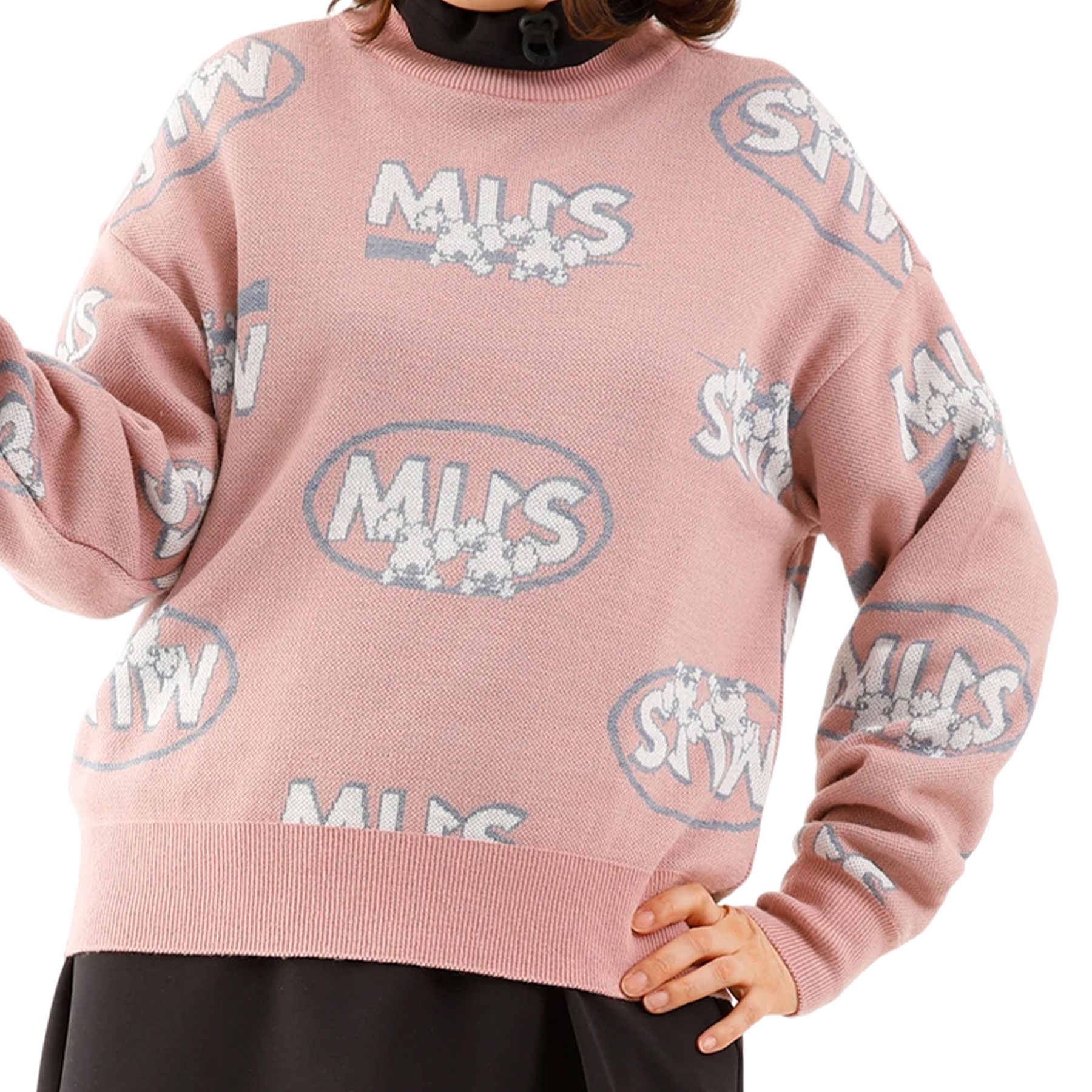 【SALE 30%OFF】[MU SPORTS] ゴルフ スウェーター グラフィック編み物PO / 生あたたかい 口さかしい ジャかばい立て 編み物 レディース ゴルフうしろ帯
