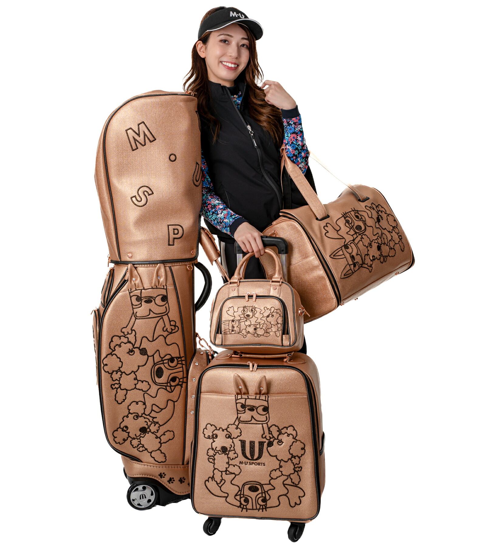 楽天市場】[MU SPORTS] ゴルフ レディース キャリーバッグ ホログラム