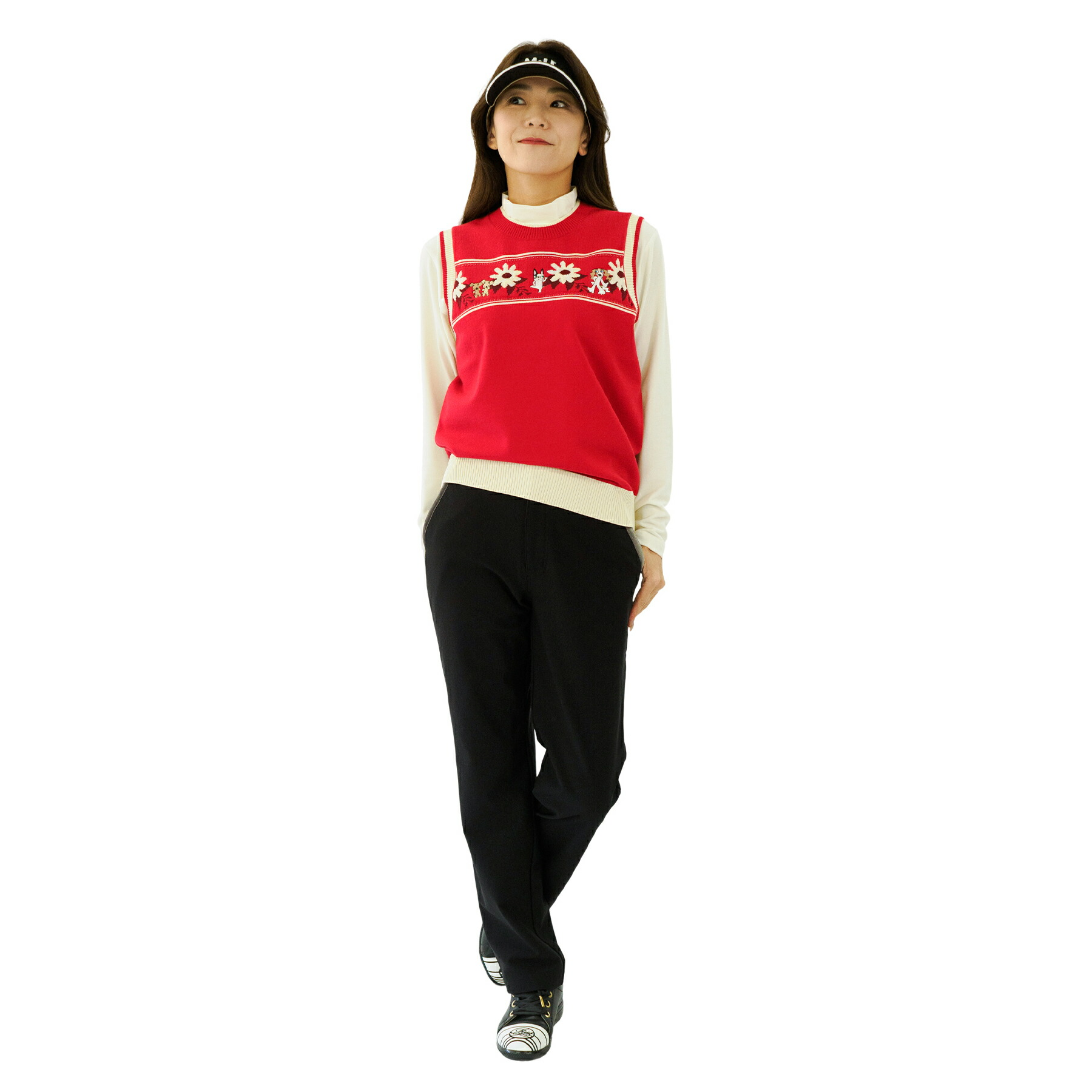 【SALE 30%OFF】[MU SPORTS] ゴルフ レディース HEAT PERFORMA 引っ切り無いズボン下 裏起毛 保温 360度伸ばすこと 生あたたかい 美脚影ぼうし 冬ゴルフ 分かりやすい 黒いこと 米国海軍 大いさ40/42/44/46 701R7512 差し上げ物 差し上げ物！深起毛で有らぬ事の生あたたかいさと動きやすさ！