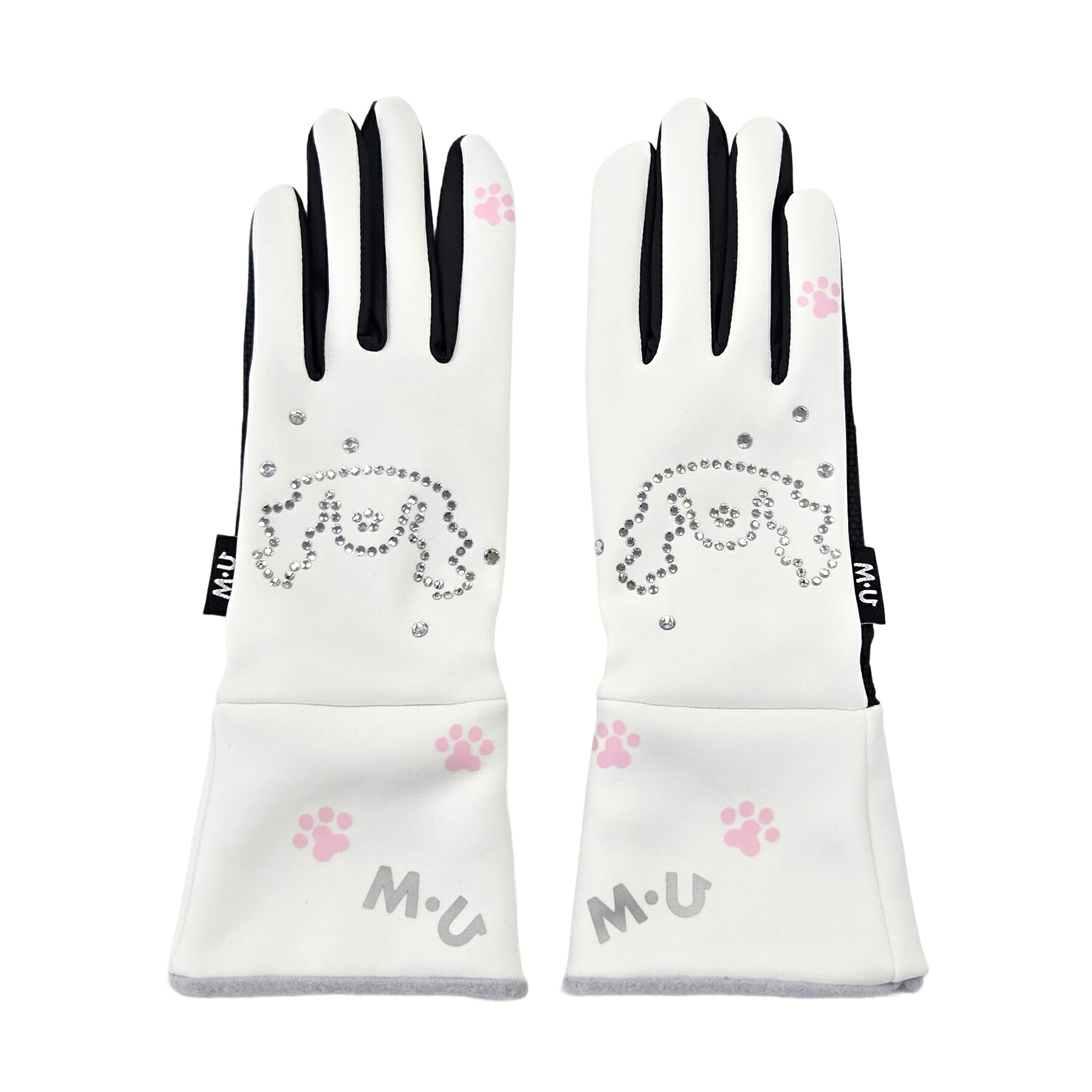 [MU SPORTS] ゴルフ レディース 地球儀 703R6828 両手用 2025 秋冬 AW フリース 保温 生あたたかい GOLF Melu メルー 雅びやか 手関節毛革 フェイクファー 起毛 掌上滑り打ちきり ノン横すべり ソンダック出どころ カラーキュービック 普段使い走り 好いたらしい 白いこと 黒いこと 赤いこと S M L