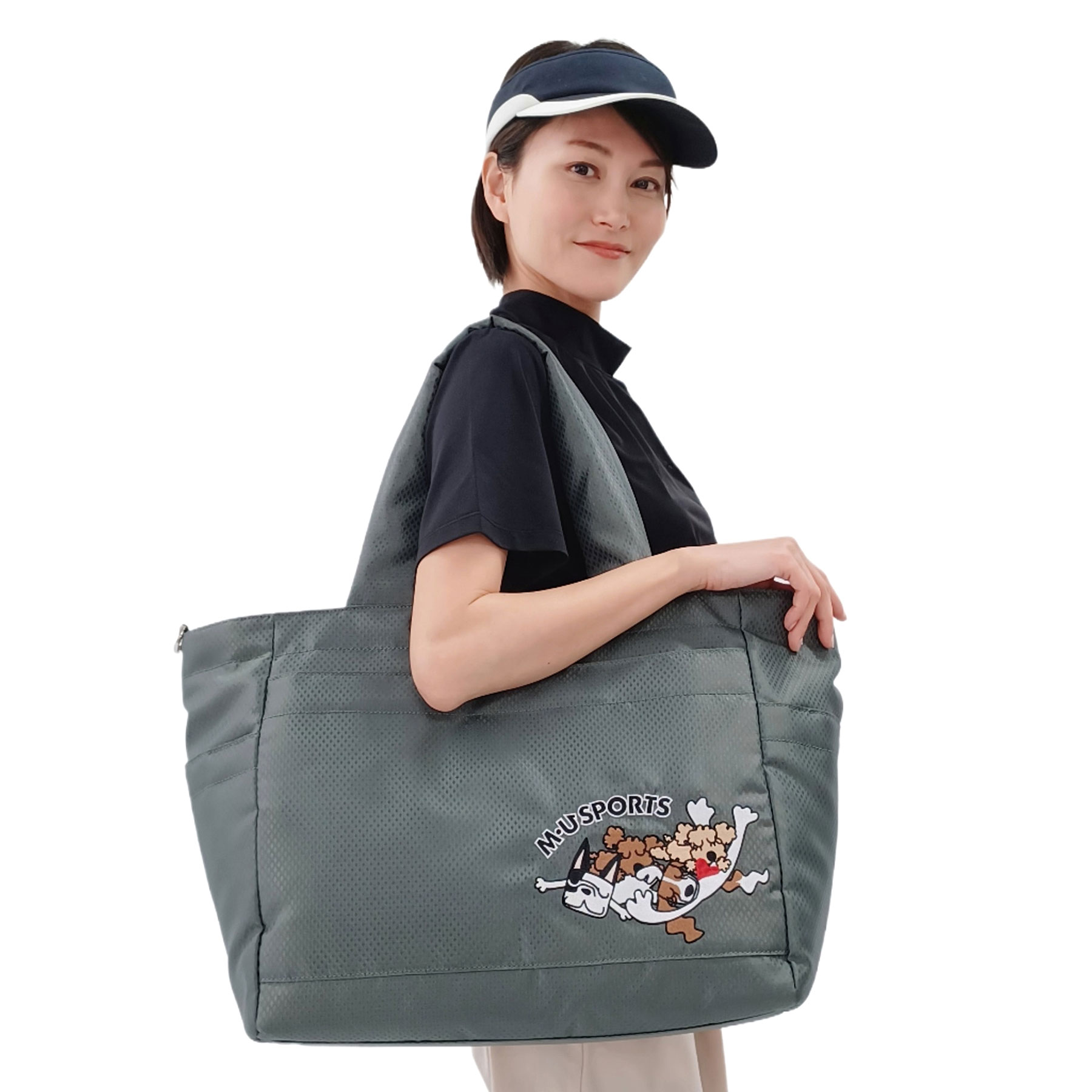 [MU SPORTS] ゴルフ 軽さ 多役立つことボストンバッグ ナイロン / 撥H材 ナイロン ドビー出どころ 2WAY トート型ボストンバッグ 隠し 納める力威風堂々たる