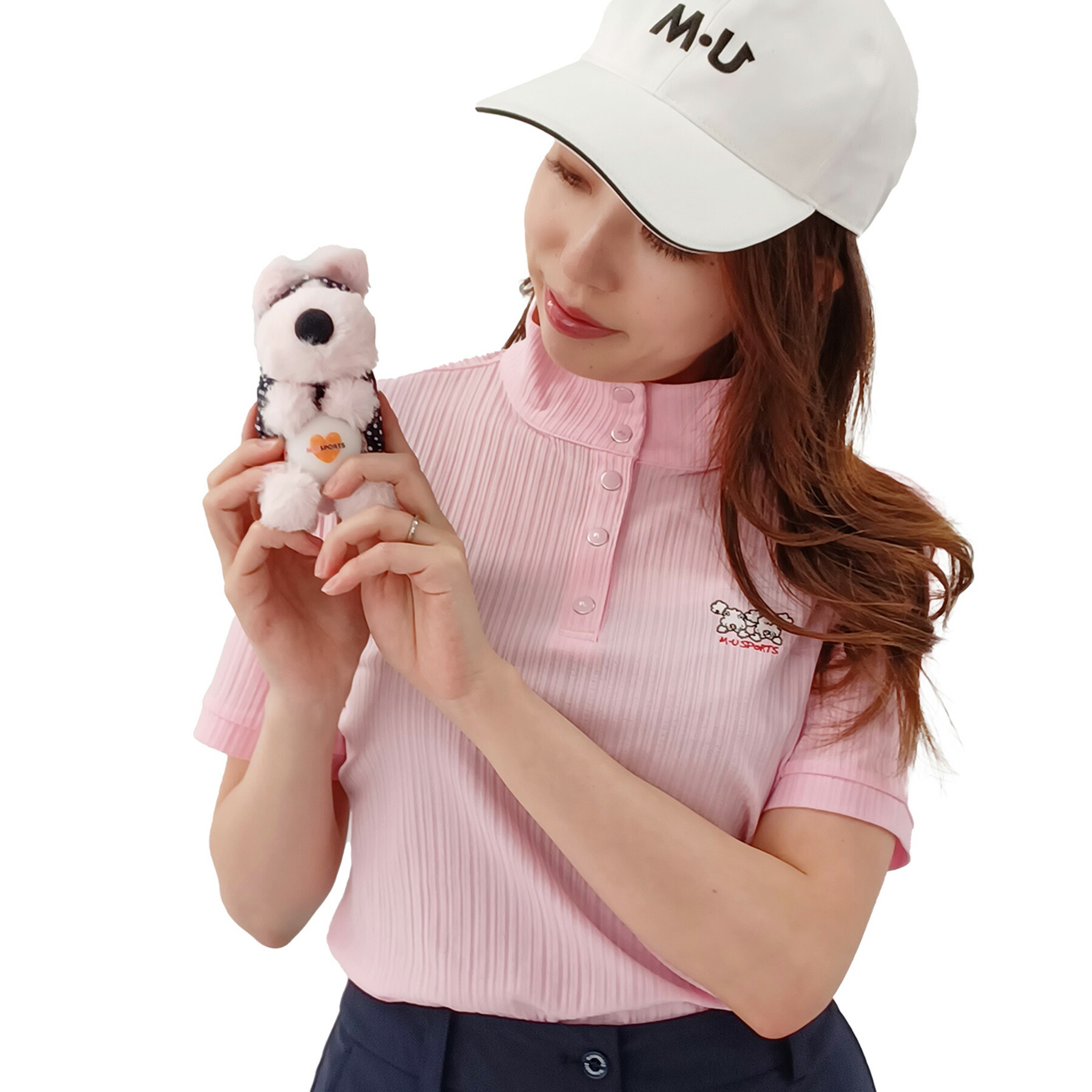 [MU SPORTS] ゴルフ ボールホルダー シュシュ (Shushu) のボールハンドキャッチチャーム / shushu シュシュ ベルトに装着可能 アクセサリー 1個収納 レディース ゴルフ女子