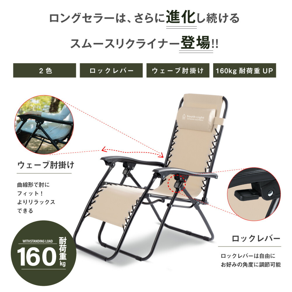 50％OFFクーポン！SS限定】South Light アウトドア チェア 折りたたみ