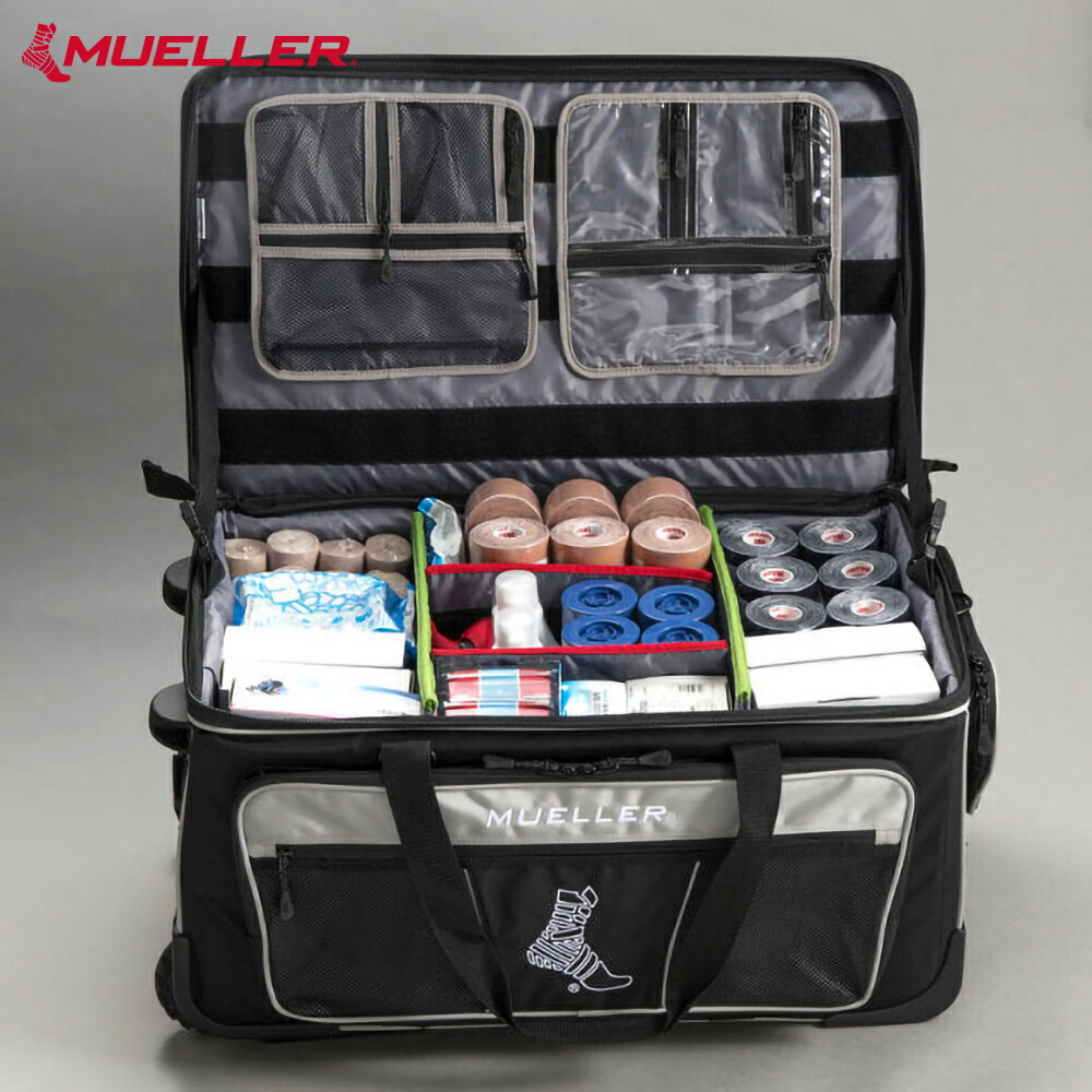 【堅苦しさ】トレーナーズバッグHERO 叙事詩[堅苦しさ販売店制限事項] 黒いこと MUELLER ミューラー トレーナーズバッグ 医学的御徒面子 運動競技 19115 貨物輸送無料