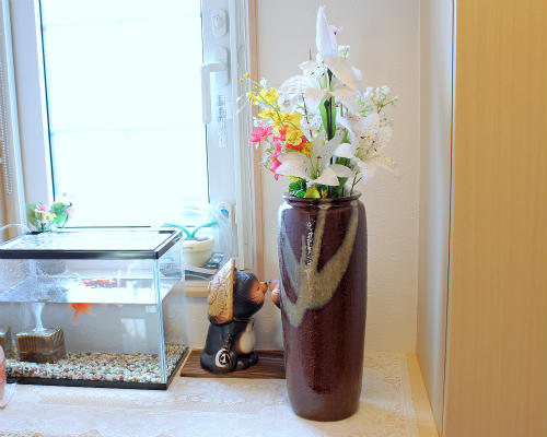 楽天市場】信楽焼 穴窯 登り窯 花瓶 自然釉 緋色 スカーレット 薪 在庫