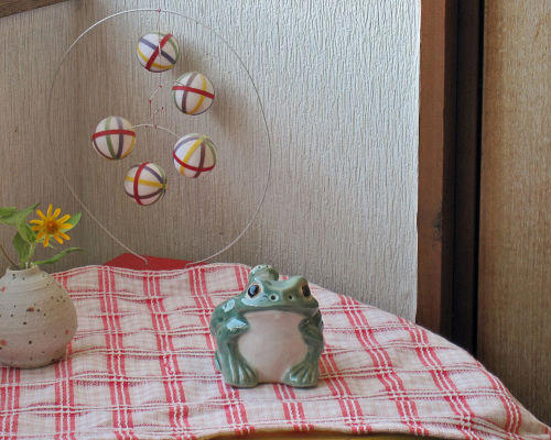 カエル置物 鉢受け付き 73953-f6383-5.jpg