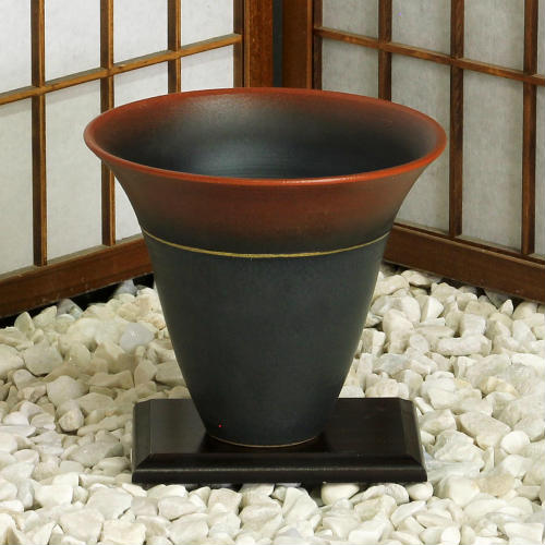 楽天市場】信楽焼 花器 金彩 掛分 立花 池坊 生け花 在庫数限り