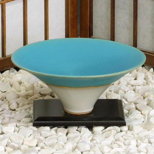 楽天市場】1点物 京都 清水焼 花器 緑釉 叩き 生花 池坊 小原流 生け花