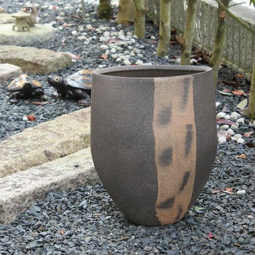 楽天市場】【ポイント5倍】信楽焼 大型 フラワーベース 窯変 変形12号