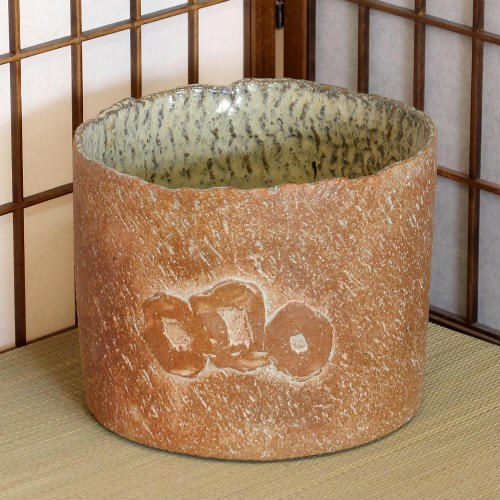 信楽焼 花器 緋色 筒型 花器 スカーレット 生花 池坊 小原流 生け花 在庫数限り 在庫処分 立花 和風 華道 陶器 フラワーベース 立花 花瓶 ギフト 信楽焼き 華道 未生流 古流 遠州流