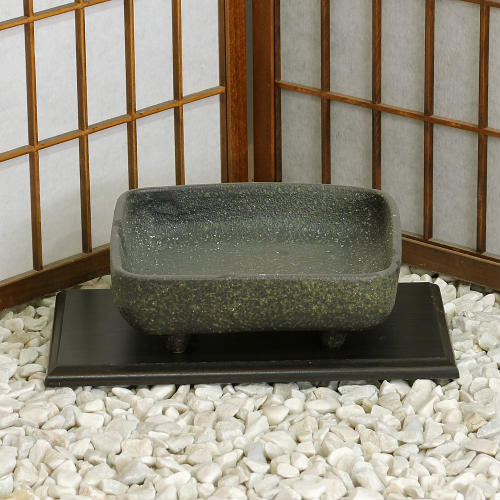 在庫数限り 信楽焼 花器 窯肌 正方 コンポート 生花 池坊 小原流 生け花 立花 和風 華道 陶器 フラワーベース 立花 花瓶 ギフト 信楽焼き 華道 未生流 古流 遠州流(M-07)