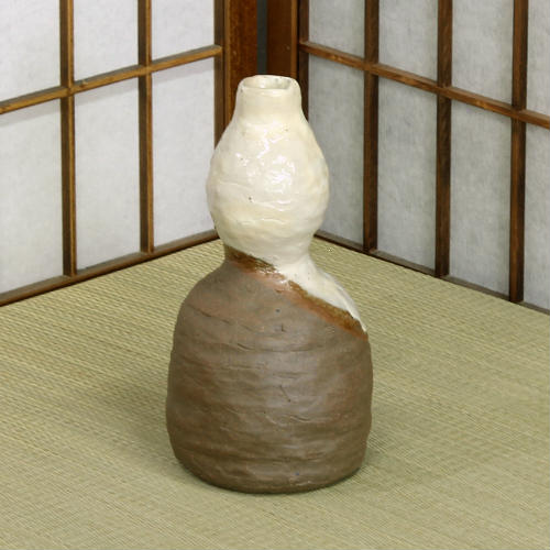 楽天市場】1点物 四日市 万古焼 花器 灰釉 茶ぼかし 合わせ 生花 池坊
