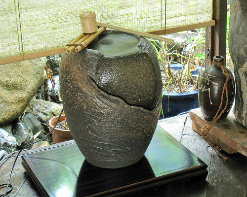 信楽焼 花手水 手水鉢 手水舎 つくばい 茶庭 水循環 バードバス