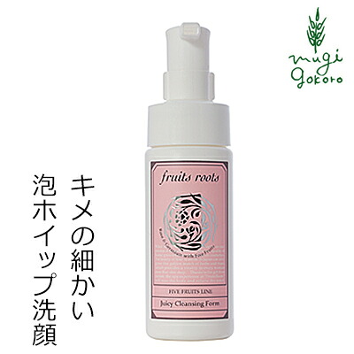 洗顔料 無添加 フルーツルーツ 5Fruits Line ジューシークレンジングフォーム for ノーマルオイリー 150ml 購入金額別特典あり オーガニック 送料無料 正規品 天然 ナチュラル ノンケミカル fruits roots