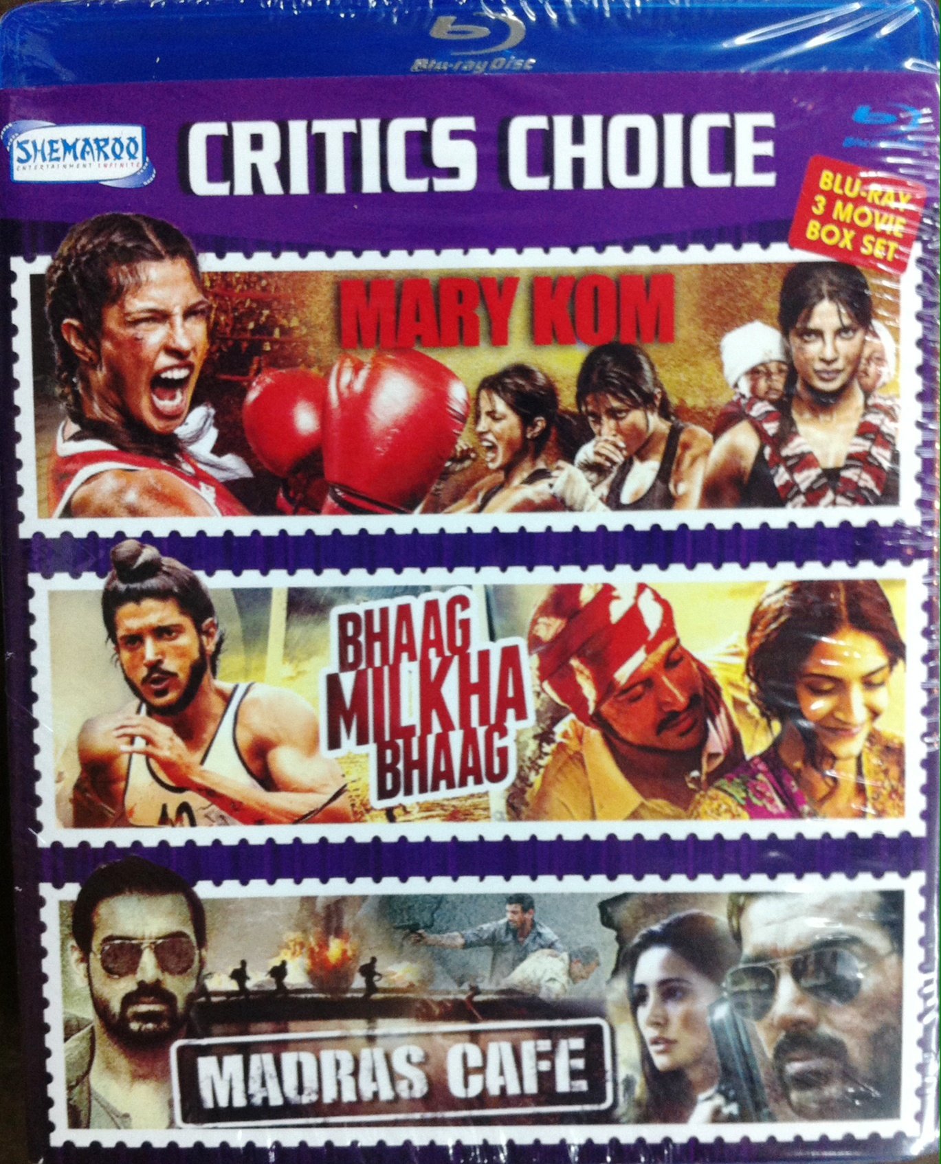 【中古】MARY KOM + BHAAG MILKHA BHAAG + MADRAS CAFE BLU RAY SET (3 BLU RAY PACK ENGLISH SUBTITLES) [DVD] [2014]