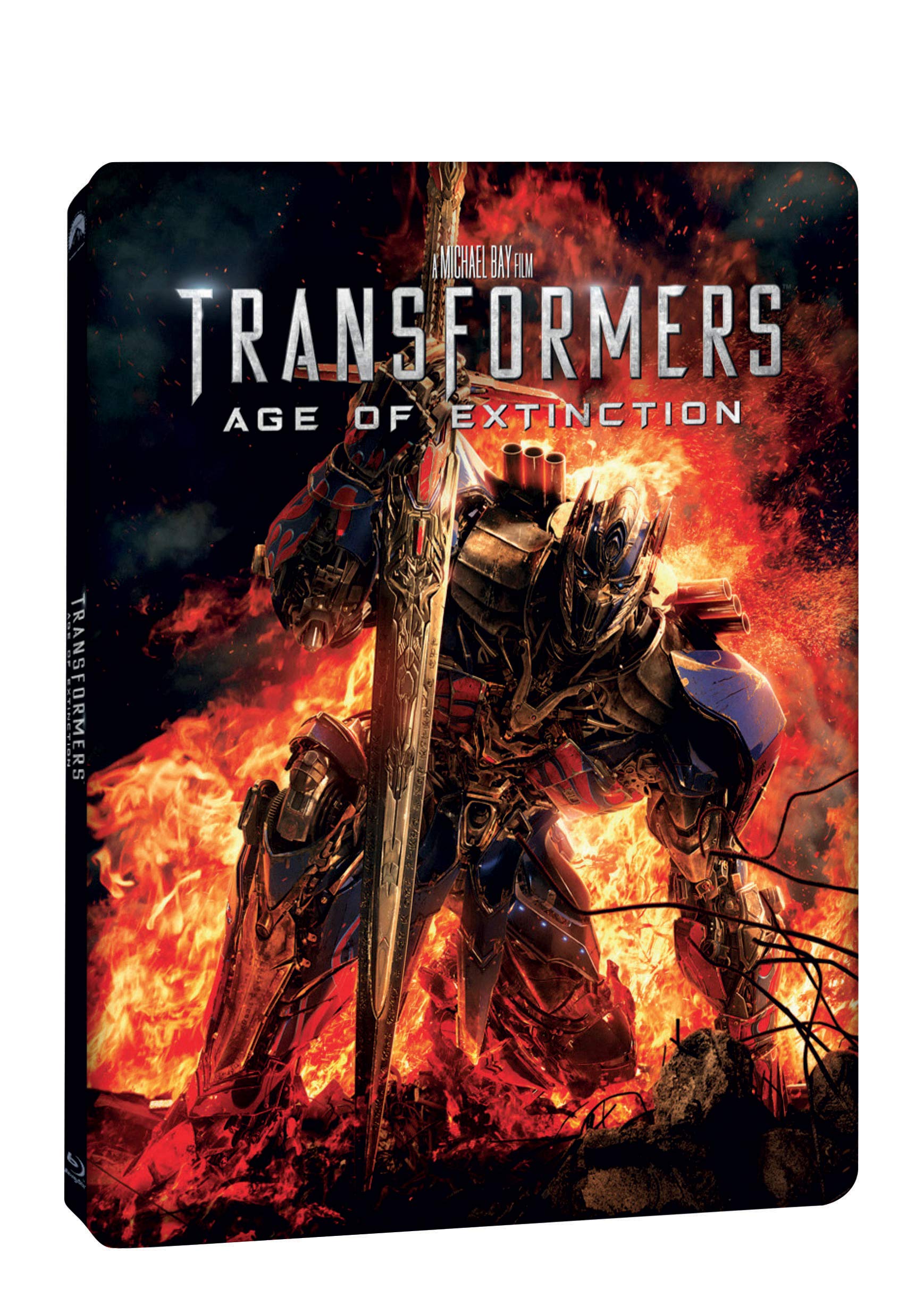 【中古-非常に良い】Transformers: Zanik 3BD (3D+2D+bonus BD) - steelbook / Transformers: Age of Extinction (czech versio