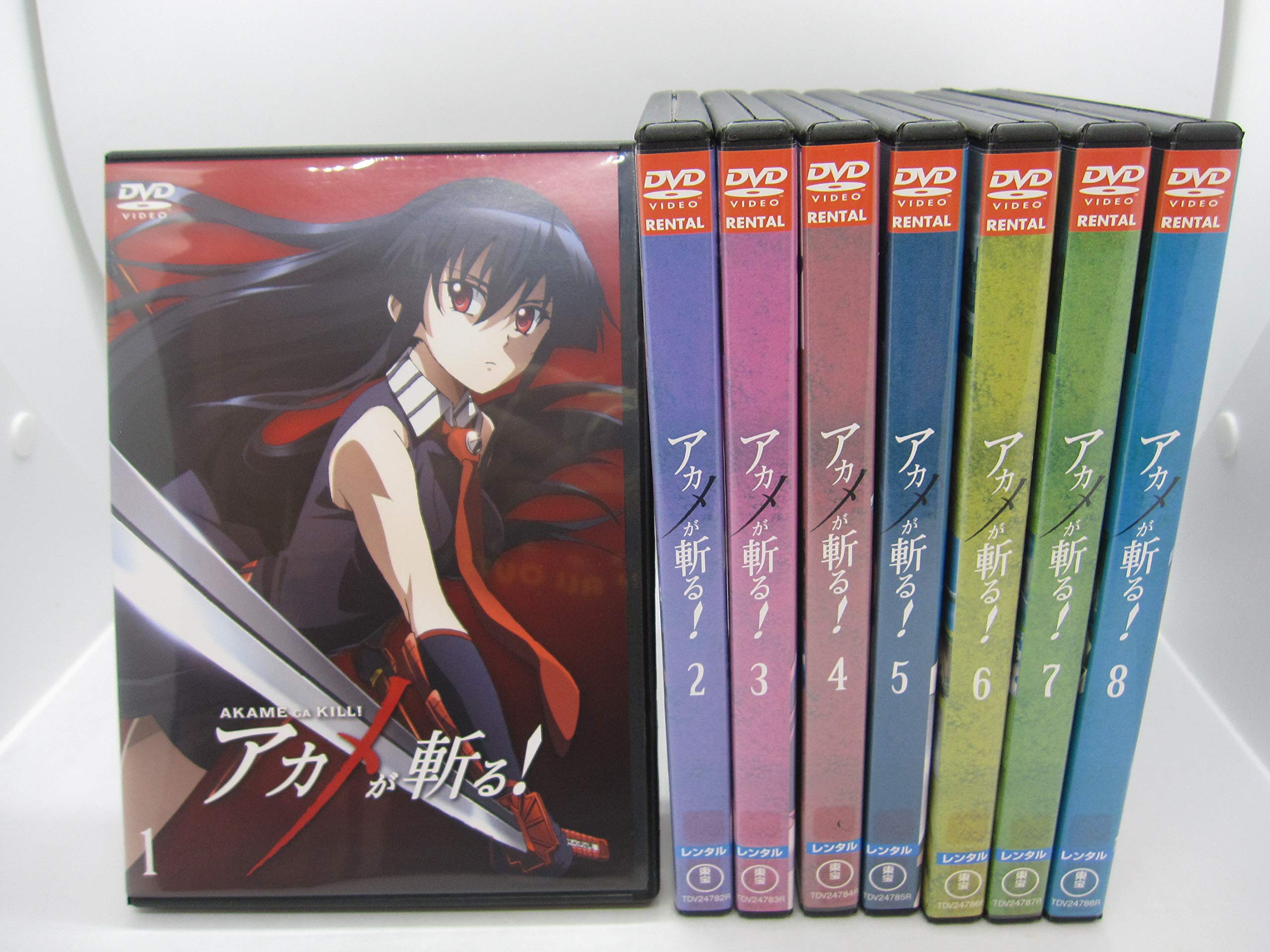 【中古-非常に良い】アカメが斬る! [レンタル落ち] 全8巻セット [マーケットプレイスDVDセット商品]｜ムジカ＆フェリーチェ店