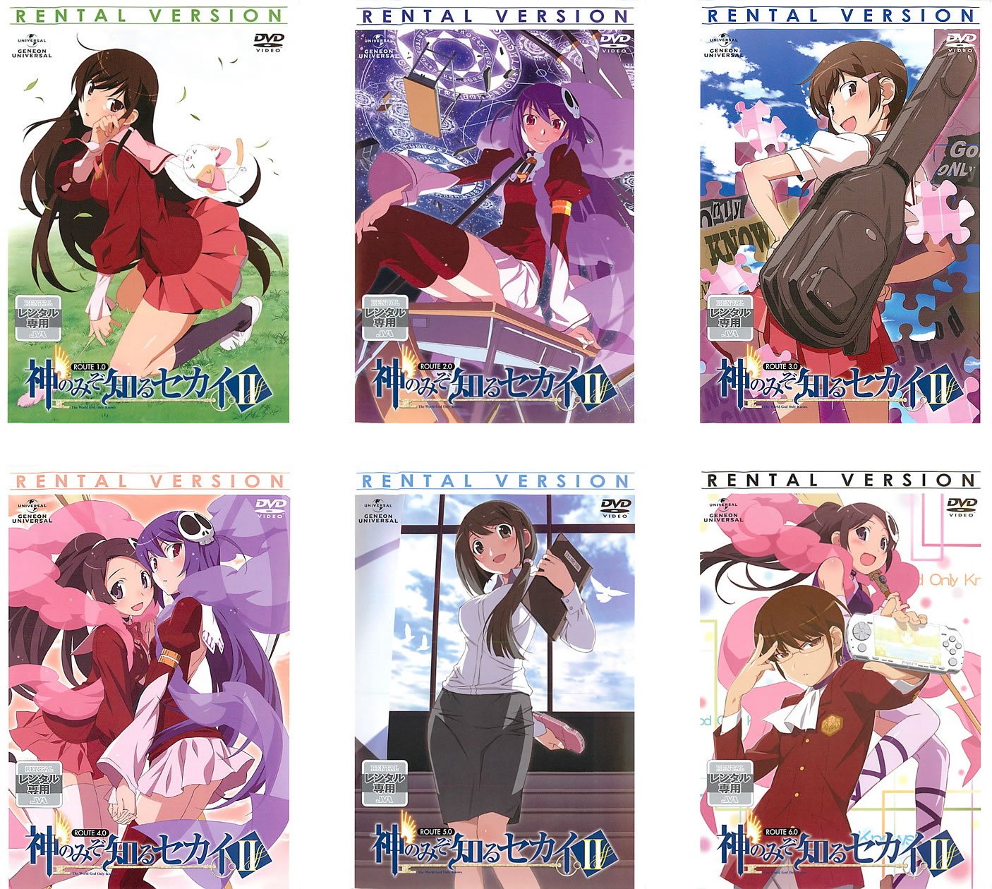 【中古-非常に良い】神のみぞ知るセカイ II [レンタル落ち] 全6巻セット [マーケットプレイスDVDセット商品]