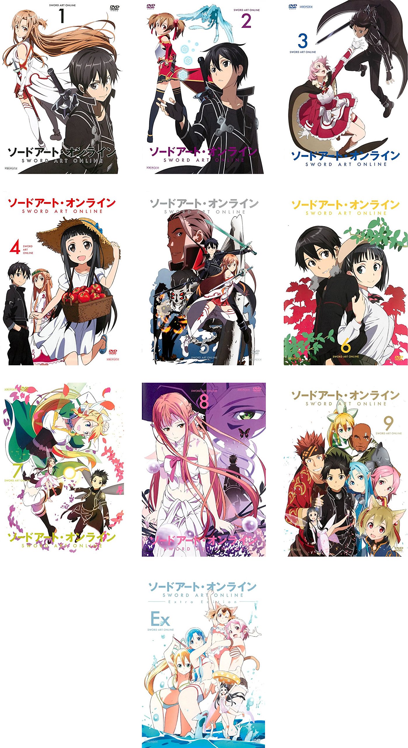 【中古-非常に良い】ソードアート・オンライン TV版全9巻 + Extra Edition [レンタル落ち] 全10巻セット [マーケットプレイスDVDセット商品]