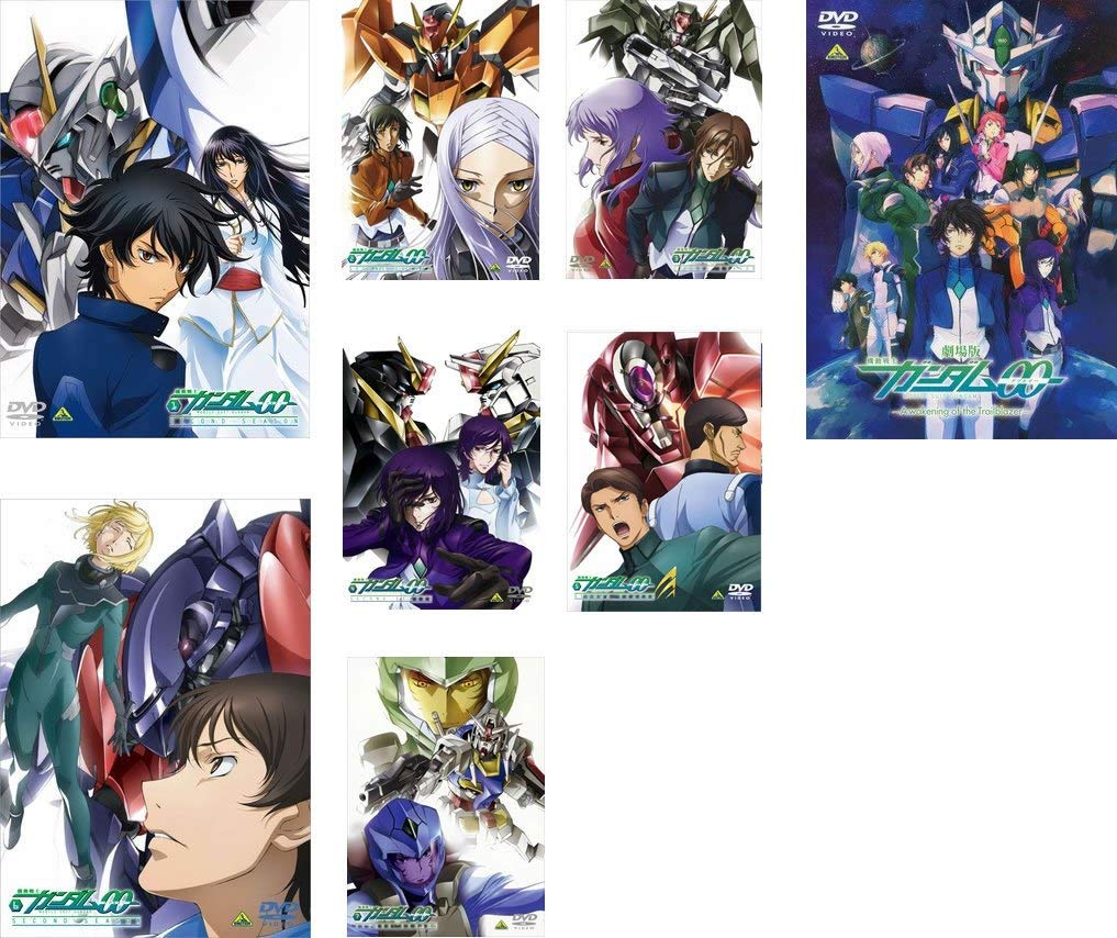 【中古】機動戦士ガンダム00 ダブルオー セカンドシーズン + 劇場版 A wakening of the Trailblazer [レンタル落ち] 全8巻セット [マーケットプレイスDVDセット商品]