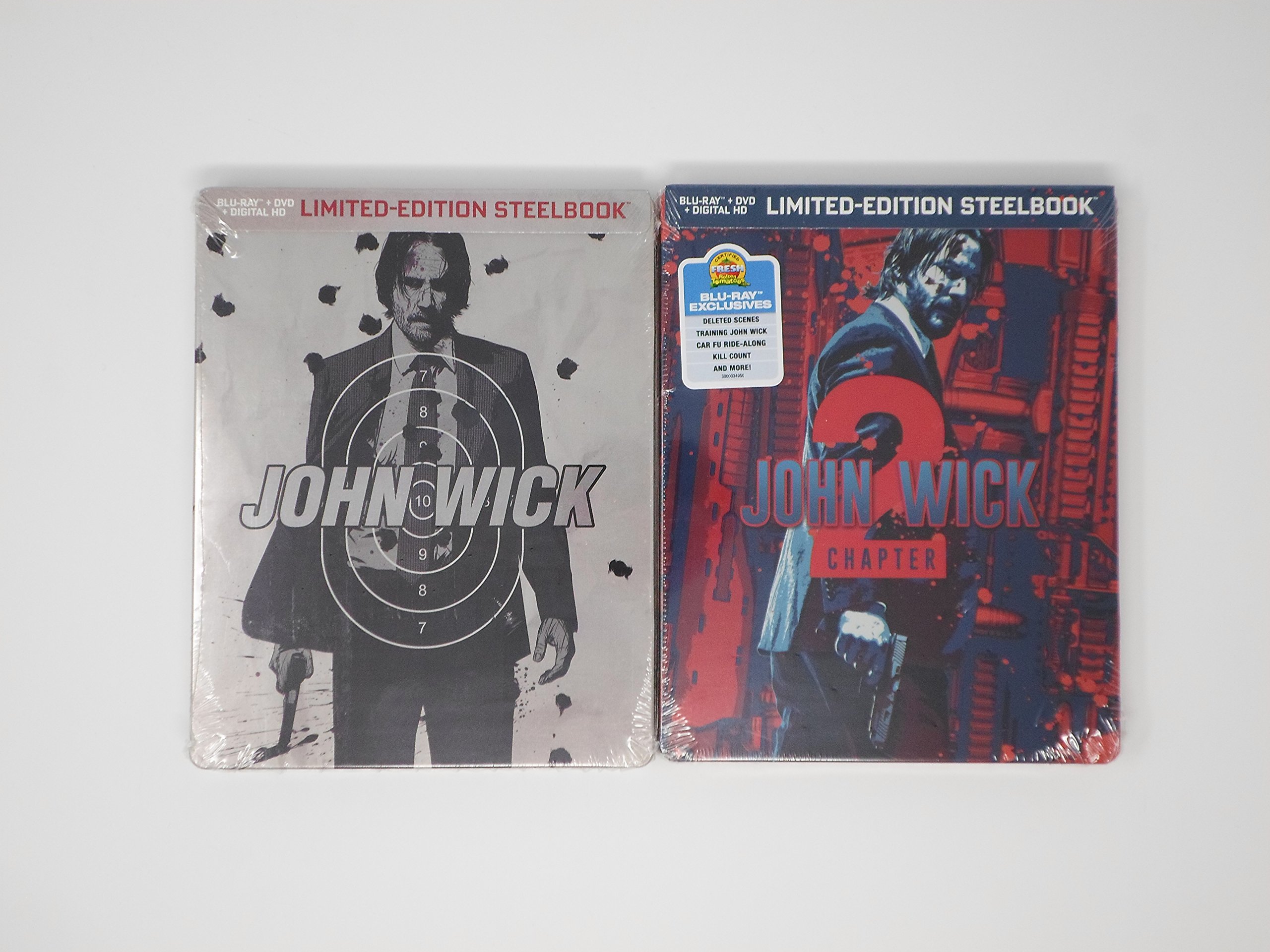 【中古-非常に良い】ジョン・ウィック & ジョン・ウィック:チャプター2 ブルーレイ 数量限定スチールブックセット デザイン特別仕様 [リージョンフリー ※英語字幕](輸入版)