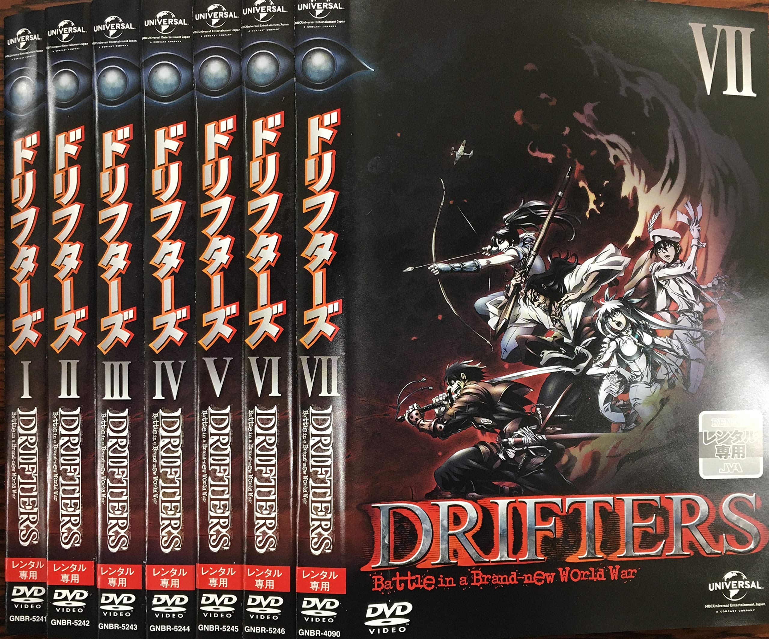 【中古-非常に良い】DRIFTERS　ドリフターズ　[レンタル落ちDVD]　(全7巻)