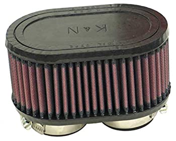 【中古】【輸入品・未使用】K&N ユニバーサル クランプオン エアフィルター 高性能、プレミアム、洗濯可能、交換用エンジンフィルター: フランジ直径: 1.875インチ、フィル