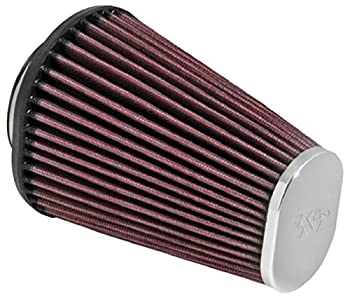 【中古】【輸入品・未使用】K&N ユニバーサルクランプオンエアフィルター: 高性能、プレミアム、交換用エンジンフィルター: フランジ直径: 2.4375インチ、フィルター高さ: 6