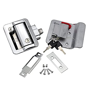 【中古】【輸入品・未使用】Fastec Industrial 43610-00デッドボルト付きFICトラベルトレーラーロック - クロム