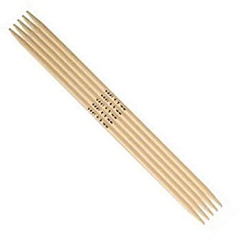 【中古】【輸入品・未使用】(Size US 09 (5.50 mm)) - 6%ダブルクォーテ% (15cm) addi Double Pointed Natura Bamboo knitting Needles (Set of 5)|ムジカ&フェリーチェ店