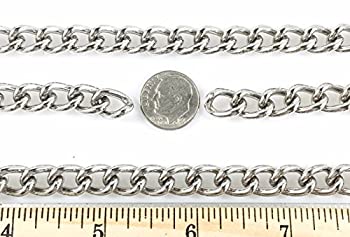 【中古】【輸入品・未使用】縁石チェーンWelded 2.5?MM 10足長ニッケル仕上げ｜ムジカ＆フェリーチェ店