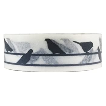 【中古】【輸入品・未使用】Wrapables Floral \u0026 Nature Japanese Washi Masking Tape%ｶﾝﾏ% Bird on a Wire