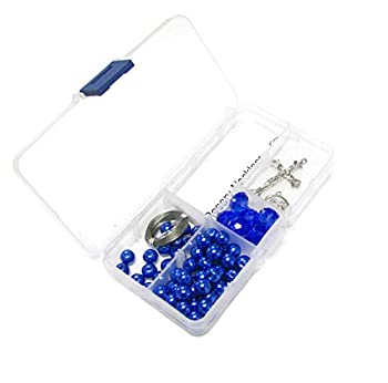 【中古】【インポート品・未当てはめる】Linpeng 結晶\u0026パールビーズ 数珠 DIY一揃いの道具 青碧