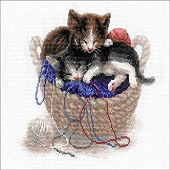 【中古】【インポート品・未当てはめる】Kittens インチ a Basket（クロスステッチキット）