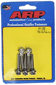 【中古】【輸入品・未使用】ARP 6111250 ステンレススチール 1/4-20 12ポイントボルト - 5個パック