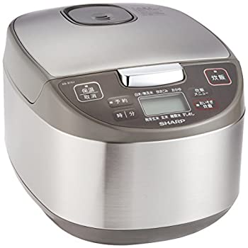 【中古-非常に良い】シャープ 炊飯器 マイコン方式 5.5合 黒厚釜 球面炊き シルバー KS-S10J-S｜ムジカ＆フェリーチェ店