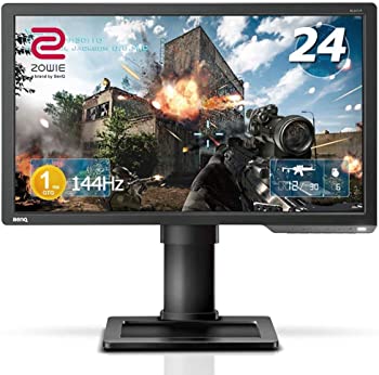 【中古-人並み外れたに似つかわしい】BenQ ゲーミングモニター 24in 144サイクル 1ms 青みともし火助け出す ZOWIE XL2411P 盛りだくさん固定ディスク HDMI DisplayPort DVI端子 見せびらかす