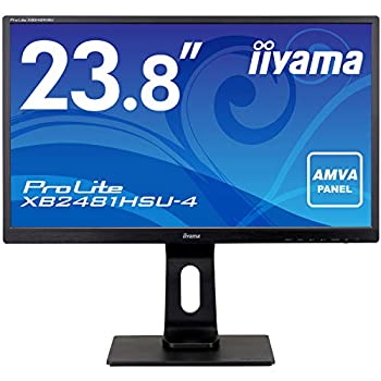 【中古-非常に良い】マウスコンピューター iiyama モニター ディスプレイ XB2481HSU-B4 (23.8インチ/フルHD/AMVA/HDMI,D-sub,DisplayPort/昇降/ピボット)