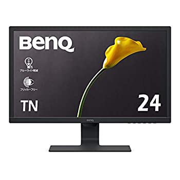 【中古】BenQ GL2480 アイケアモニター (24インチ/フルHD/TN/ノングレア/1ms/75Hz/輝度自動調整機能(B.I.)搭載/ブルーライト軽減/フリッカーフリー/HDMI/|ムジカ&フェリーチェ店