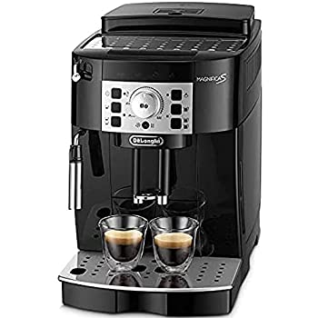 【中古】【エントリーひな形】デロンギ(DeLonghi) 全自動小銃珈琲製造会社 マグニフィカS 酪漿泡立て:手動 黒いこと ECAM22112B