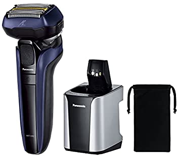 【中古-非常に良い】パナソニック ラムダッシュ リニア メンズシェーバー 5枚刃 青 ES-CLV7U-A