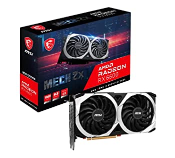 【中古-人並み外れたに好いたらしい】MSI Radeon RX 6600 MECH 2X 8G グラフィクスゲーム盤 VD7871